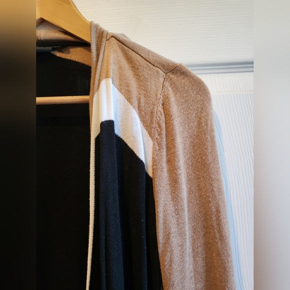 Inc Color Blocked Waterfall Open Cardigan - Picture 7 of 13